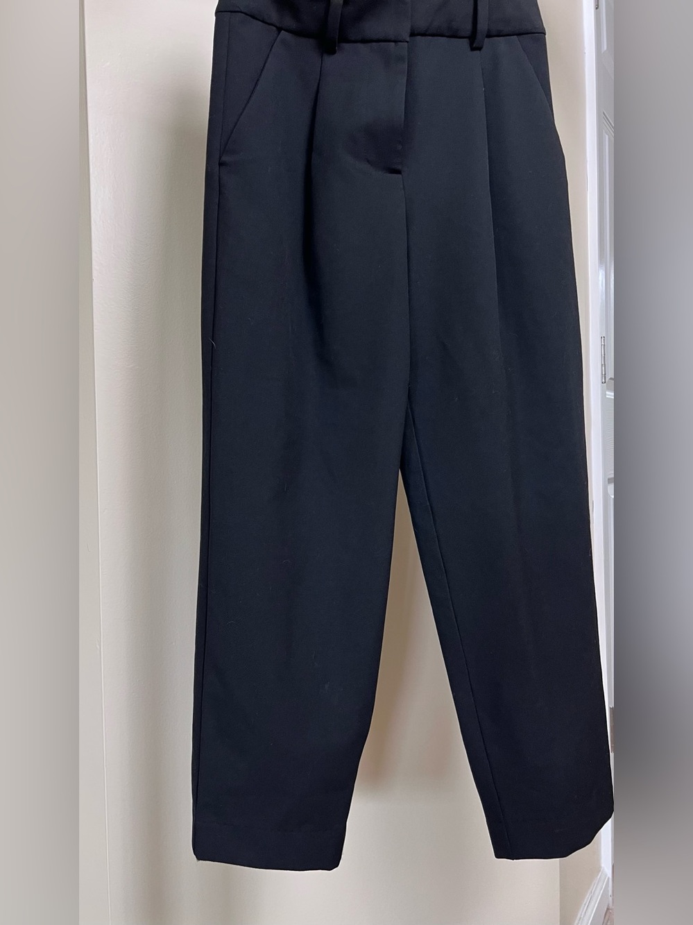 A.L.C. Black Pleated Dress Trousers